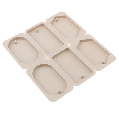 6-гнездная форма для мыла, круглая, прямоугольная, силиконовая форма, форма для льда, ароматерапия, восковая гипсовая модель, подарочный инструмент, формы для торта своими руками