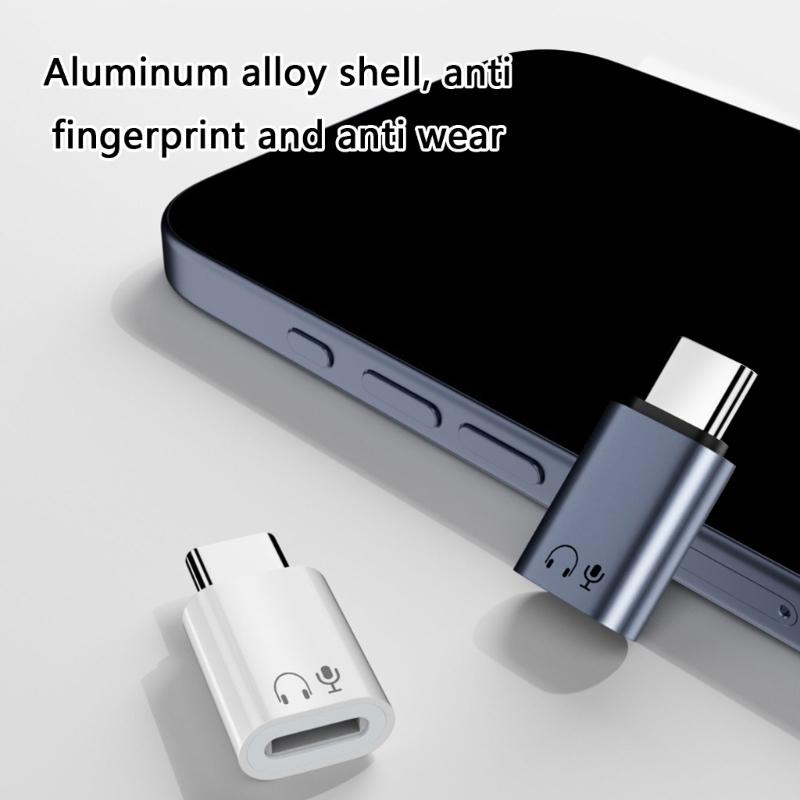 USB-C Конвертеры для Телефона 15 16 Аудиоадаптер для Наушников для Стабильного и Безопасного Подключения для Дома