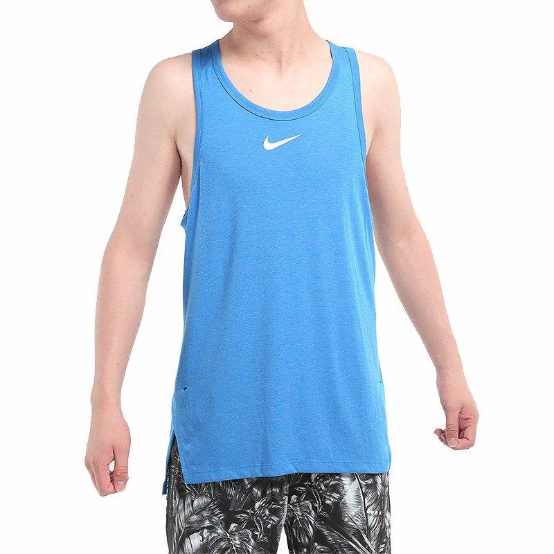 Nike Спортивный жилет с круглым вырезом, влагоотводящий, дышащий, мужской, топы AT3396-403