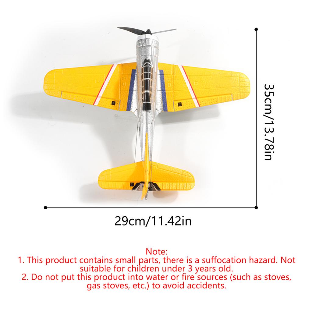 2.4G RC Airplane, EPP Foam Glider with Brushless Motor, Gyro Stabilizer, 360 degrees Flip and 180 degrees Inverted