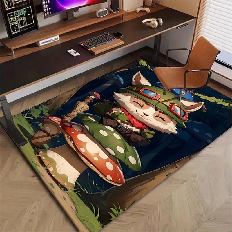Game Lol Printed Area Rug Carpet for Bedroom Living Room Home Decor Rugs Mat Non Slip Mat Rug for Bedside