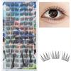 Накладные ресницы пучками Натуральные Большой объем Натуральные Популярные Накладные ресницы для частичного наращивания Легкие Удобные в носке Для начинающих 8-10 мм