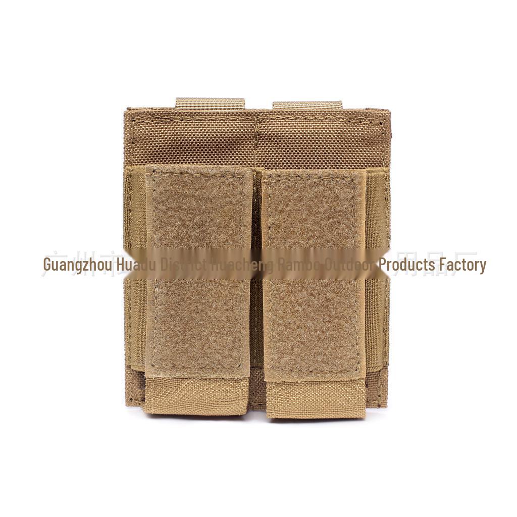 Tactical 9mm Double Magazine Bag with MOLLE System - EDC Tool Kit Accessory