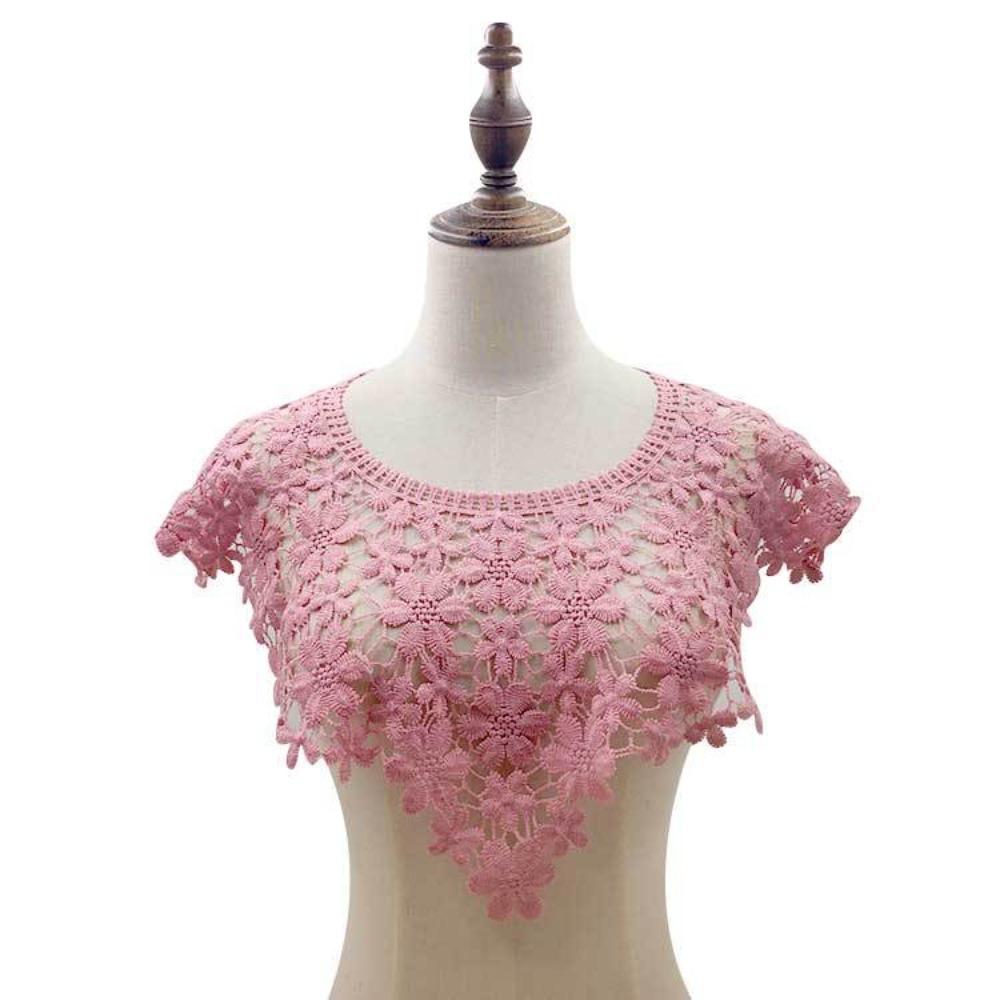 Кружевная ткань Кружевной вырез Элегантный фальшивый вырез Воротник Креативный вырез с прорезями Фотография