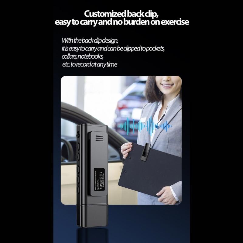 USB Карманный Диктофон с Голосовой Активацией MP3 Плеер Профессиональное Шумоподавление Цифровое Устройство для Записи Звука
