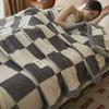 Жаккардовый Вязаный Утолщенный Плед - Сверхплотный Чехол на Диван и Офисный Плед для Сна под Кондиционером (Универсальный)