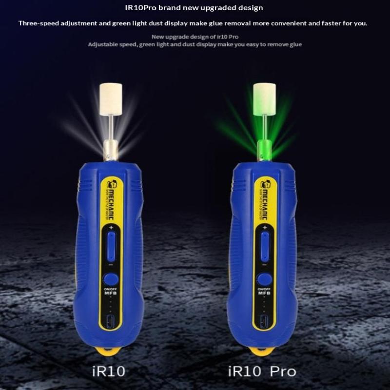 Ir10Pro Инструмент для удаления клея OCA Перезаряжаемый 3 регулируемые скорости Для удаления клея с рамки экрана мобильного телефона Резка и полировка