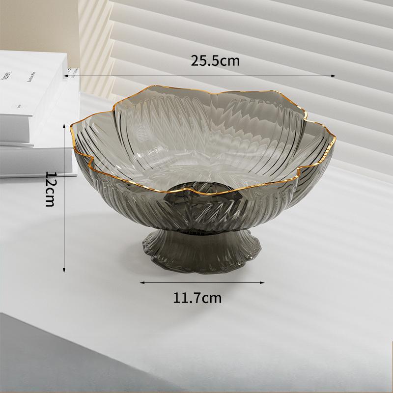 Журнальный столик Фруктовая тарелка Водная конфетница Фруктовая чаша Светильник Роскошный хрустальный Новый стиль Фруктовая тарелка Гостиная Бытовая сливная корзина для фруктов