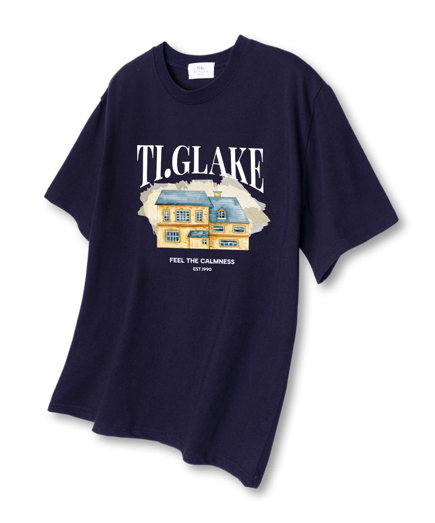 TI.GLAKE Waterhouse Oversized Short Sleeve T-Shirt Navy