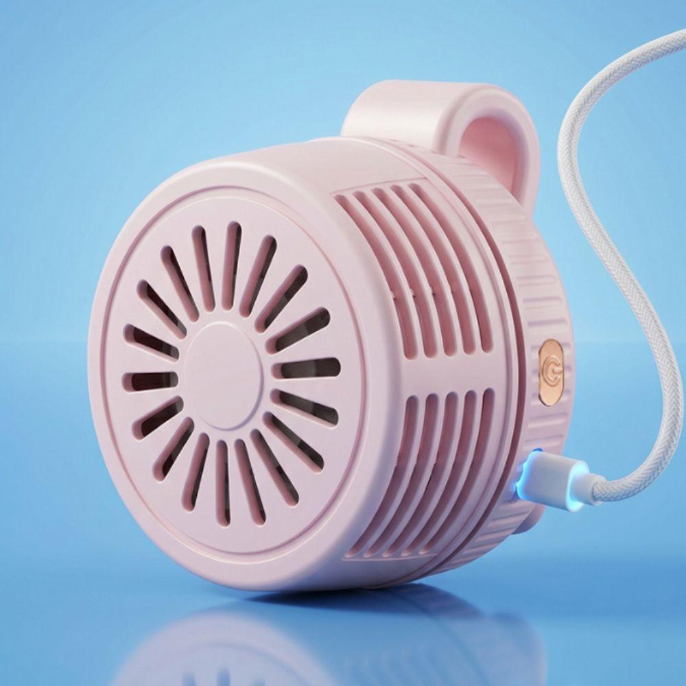 Compact Clip Fan Card-Holding Mini Fan Portable Handheld Fan  Waist Attachment
