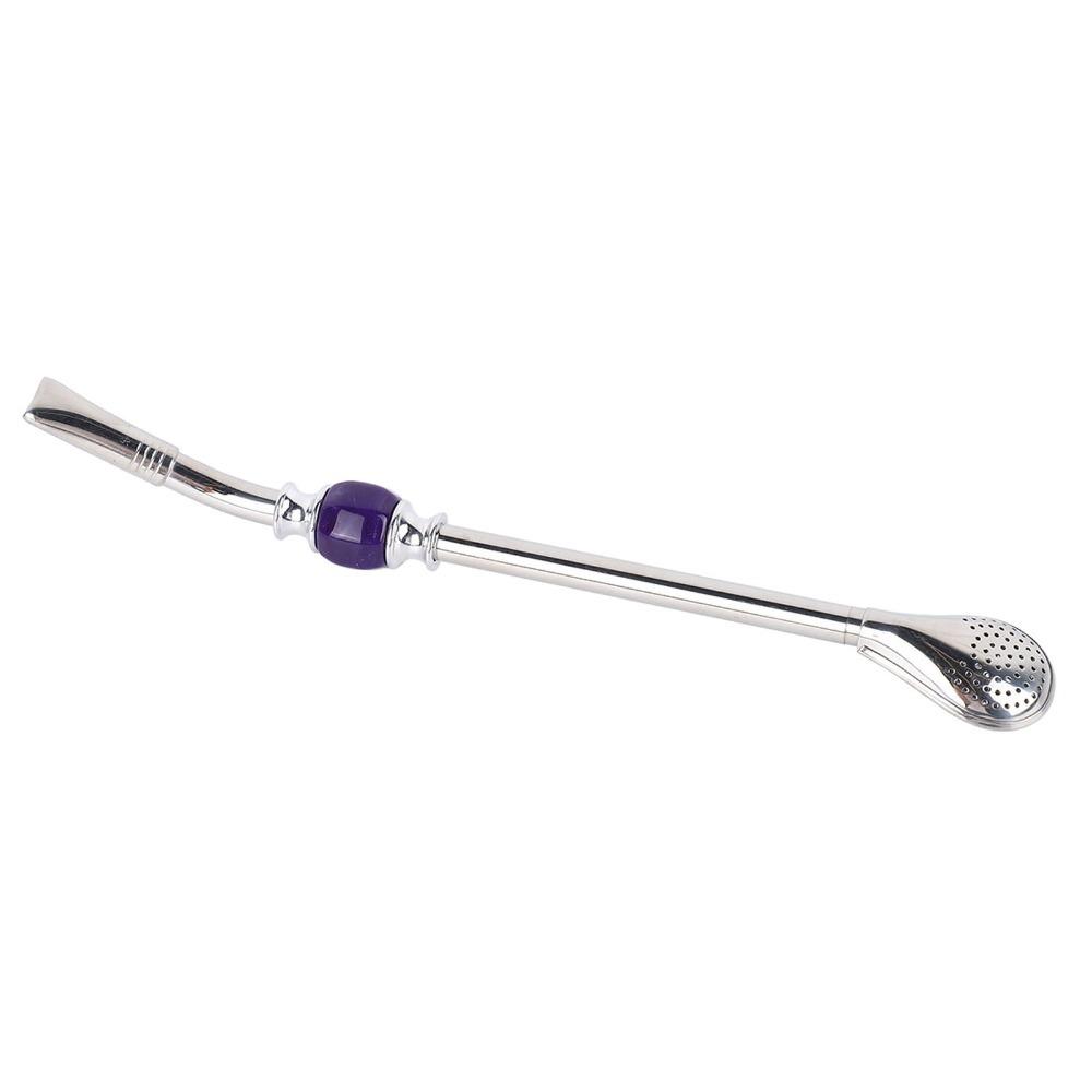 Filter Tip Stainless Steel Straw Spoon Drinking Filter Spoon Straw For Gourd Drinking