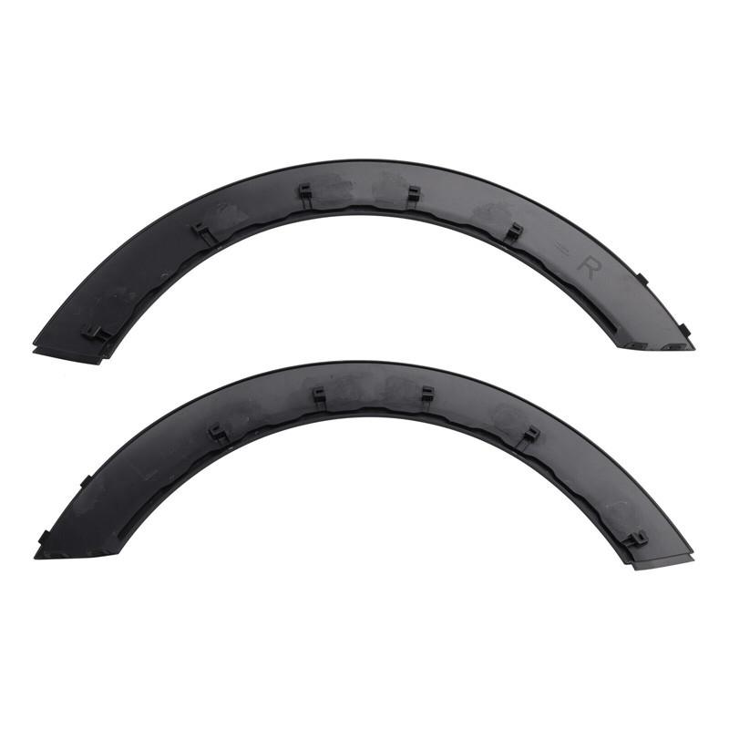 2Pcs Black Front Rear Wheel Arch Fender Flares For Mini Clubman R55 2007-2013 Car Wheel Eyebrow Protector Guard with Clips Trim Replacement Kit