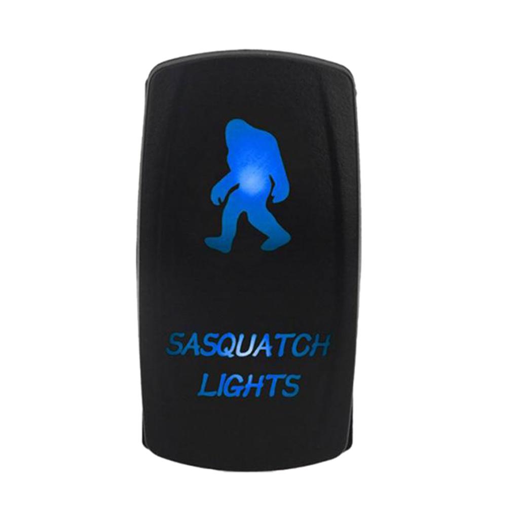 Черный тумблер Sasquatch 12V/24V, 5-контактный, для переоборудования RV, светодиодный