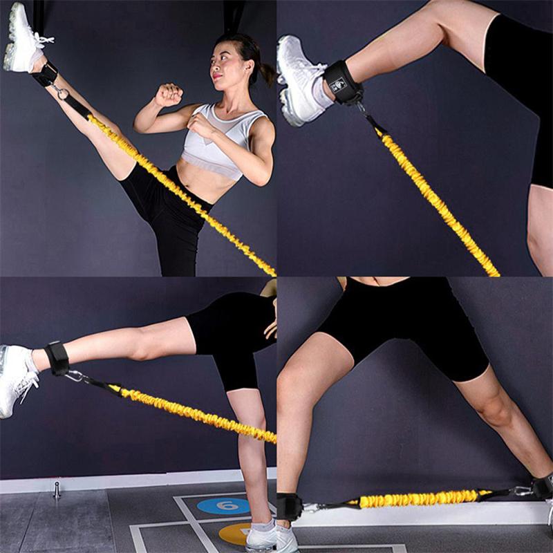 Leg Bounce Rope With Foot Buckle Puller Taekwondo Training Strap Ankle Stretch Resistance Rope
