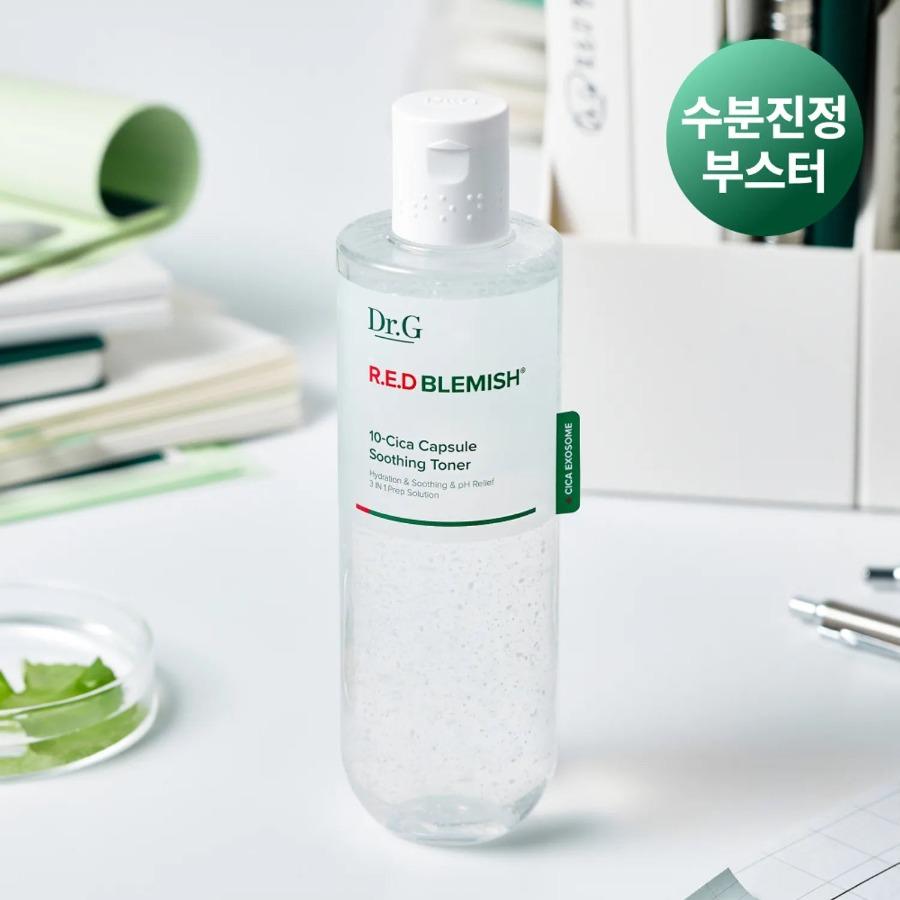 Dr.G Red Blemish 10-Cica Capsule Soothing Toner 300ml Set (+100ml)