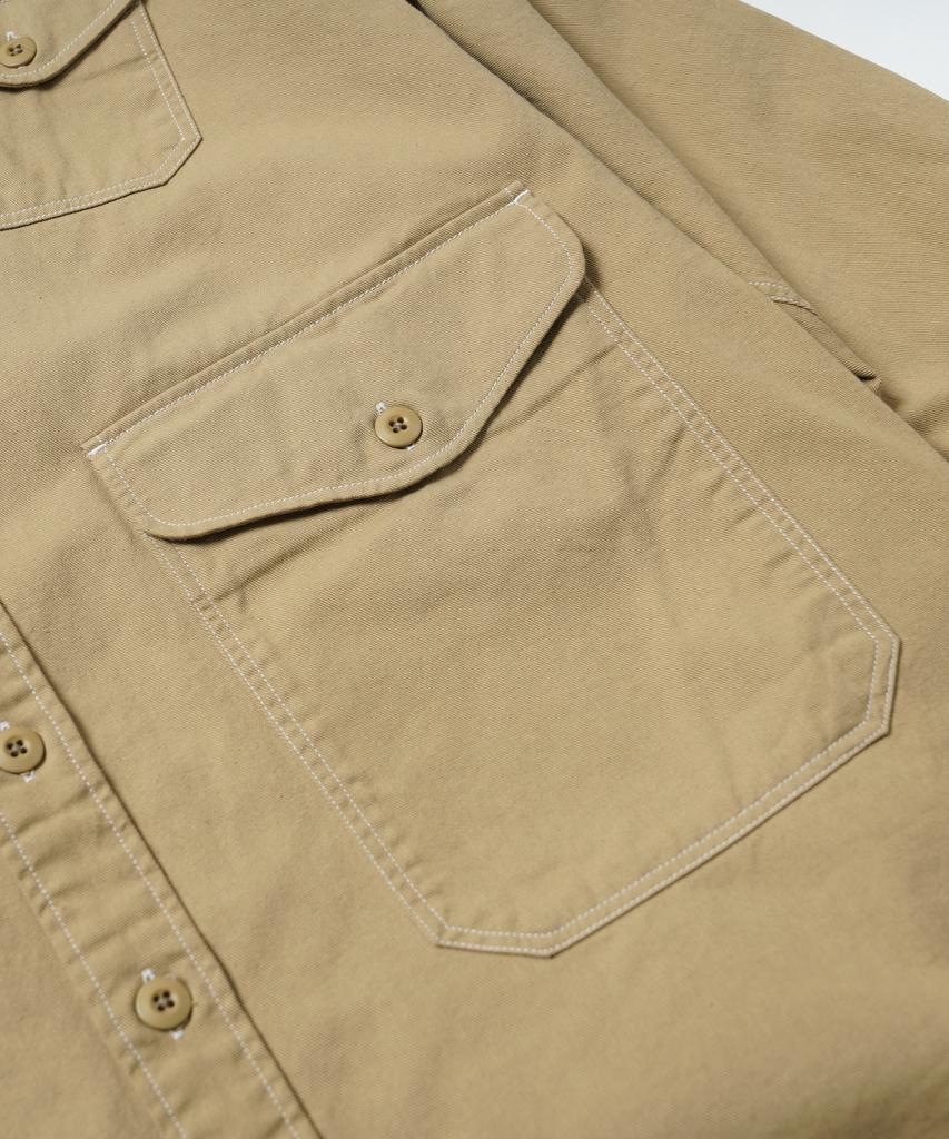 FRIZMWORKS Twill Utility Pocket Shirt Jacket _ Beige