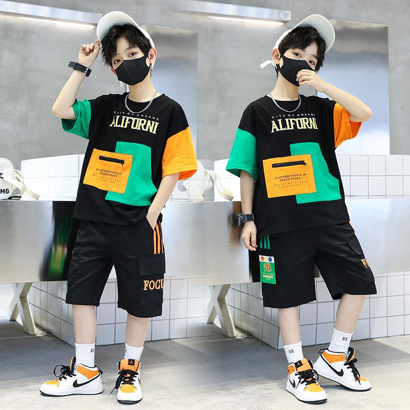 Kids Clothes Set Summer Baby Boys T-Shirt + Shorts 2PCS Outfits Sport Children Clothing Tracksuit