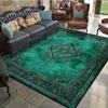 Green Persia Carpet Living Room Decoration Bedroom Non-slip Floor Mat Easy Clean Sofa Area Lounge Rugs Washable Entrance Mats