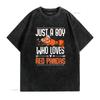 Cute Red Panda T Shirt  vintage Washed Unisex Stretched Soft Comfortable fashion Versatile Stylish Slightly