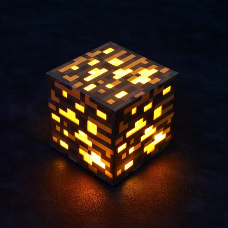 Minecraft Night Light Bottle Bee Salamander Creeper Building Block Lamp Gift