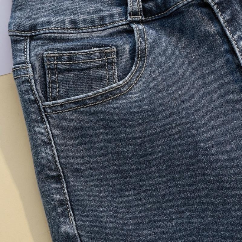 Женские облегающие джинсы с двумя пуговицами, облегающие брюки-карандаш