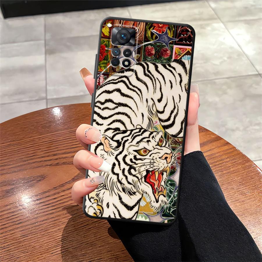 Чехол для телефона Funda для Xiaomi Redmi Note 9 13 Pro Plus 11s 12s 12 Pro 14 11 7 8 10 10S 9S Крутой Тигр Леопард