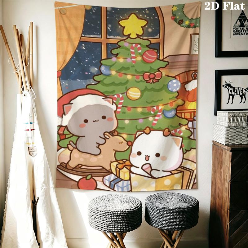 BUBU&DUDU Wall Tapestry Aesthetic Wall Hanging Printed Fabric Blanket Decorative Tapestries for Bedroom Living Room Home Decor