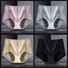High-waisted Large Size Lace Panties Female Non-marking Buttock Lifting Ladies Triangle Pants