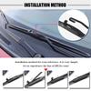 BEMOST Universal U-Type Car Wiper Blade 14"16"17"18"19"20"21"22"24"26" U Hook Windscreen Windshield Rubber Hybrid Auto Wipers