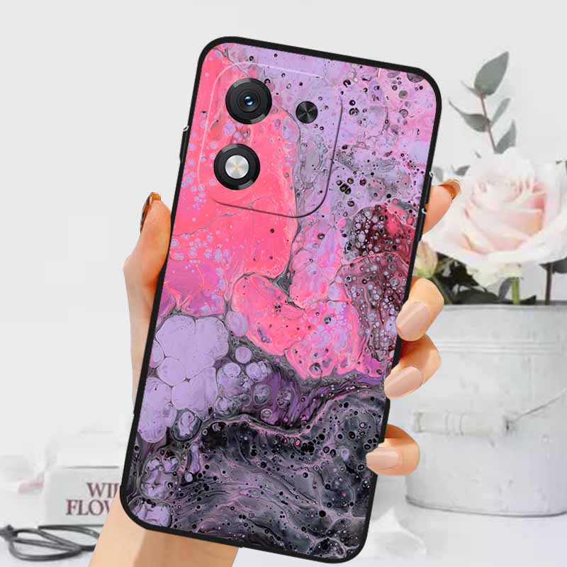 Чехол для Honor X70i 5G Роскошный Мраморный Силиконовый Мягкий Чехол для Телефона для Honor X70i 5G Защитная Задняя Крышка из ТПУ ABR-AN00 Coque Capa