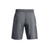 Under Armour Logo Printed Elastic Waist Training Sports Shorts Men Bottoms Gray 1377139-012