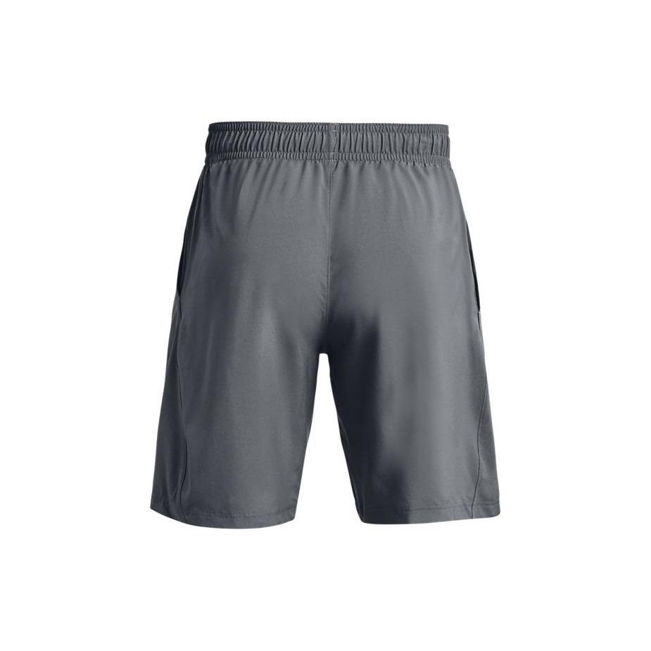 Under Armour Logo Printed Elastic Waist Training Sports Shorts Men Bottoms Gray 1377139-012