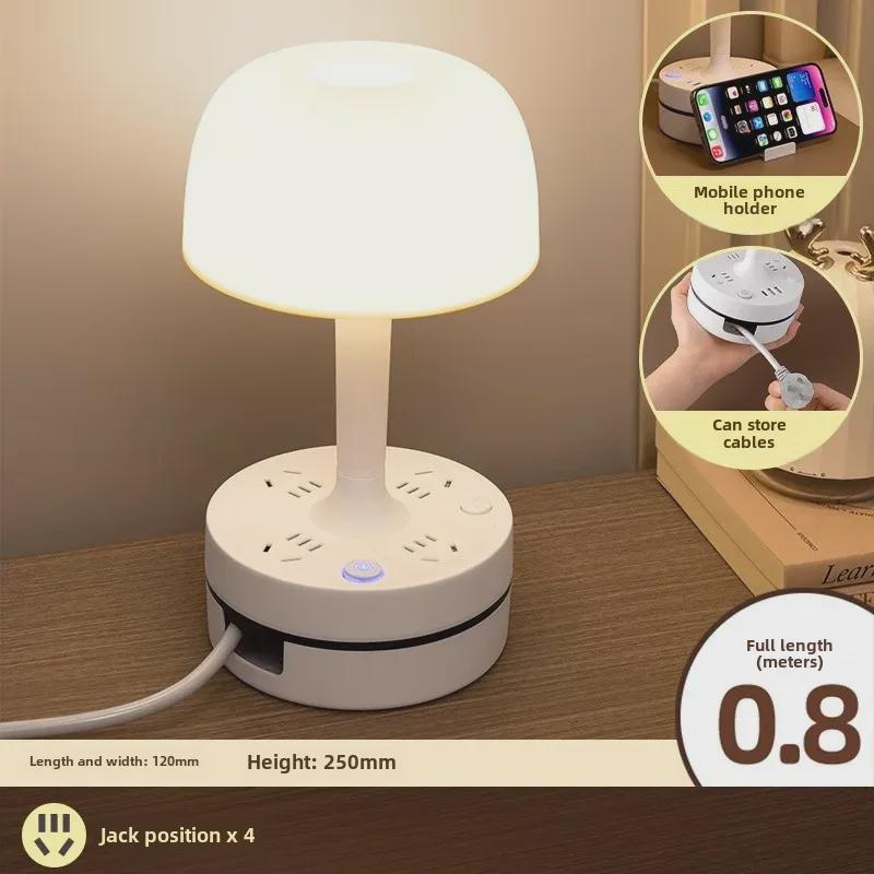 Многофункциональная настольная лампа с USB, ночником и местом для хранения вещей