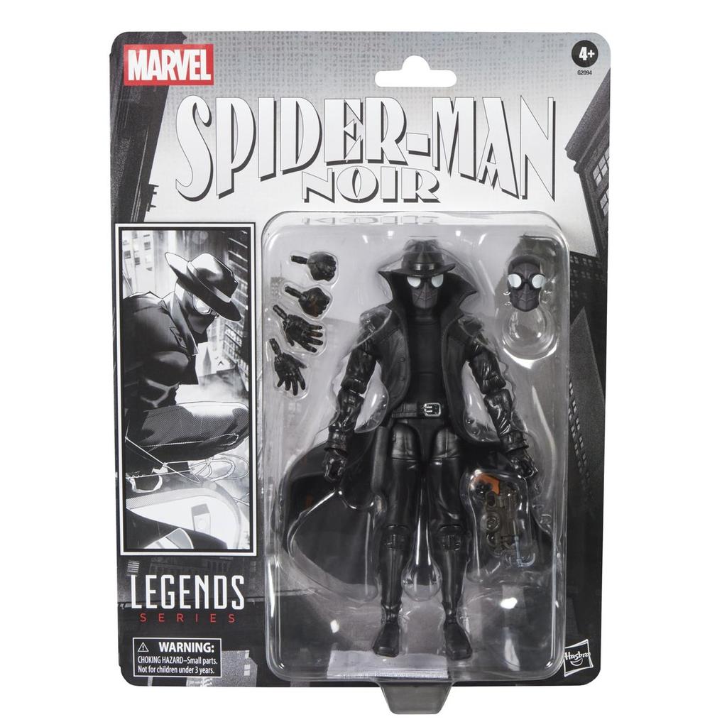 Hasbro Marvel Legends Серия Человек-Паук Нуар Ретро Картонная Упаковка 6-дюймовая Фигурка G2094 Комикс Коллекционная Игрушка