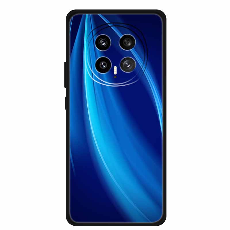 Защитный чехол для мобильного телефона For Honor Magic8 5G, с цветочным рисунком, мягкий, черный силикон, задняя крышка для Honor Magic 8 2025, чехол Funda