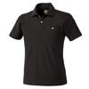 COCOS Nobuoka G-9137 Herringbone Short Sleeve Polo Shirt, Black, SS