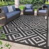 Retro Plaid Pattern Outdoor Carpet Geometrice Home Living Room Balcony Mat Camping Picnic Decorative Rugs Washable