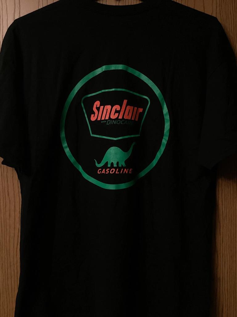 Sinclair With Dinocare - Gasoline - Black Shirt - 2 Sided - 2XL