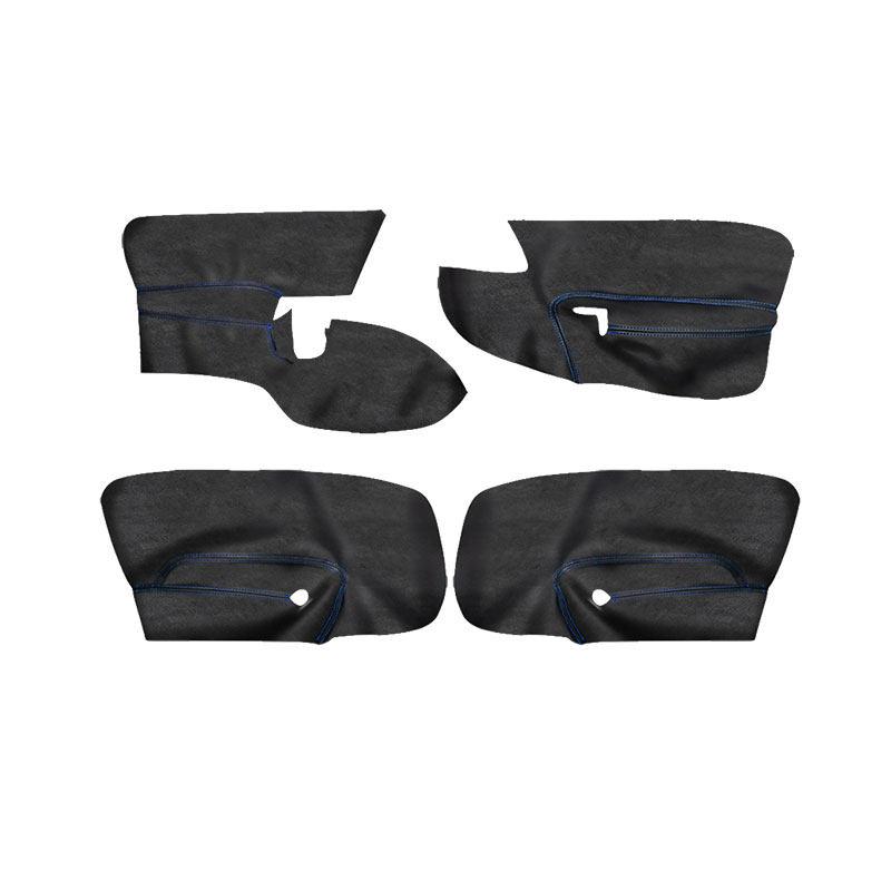 4pcs Car Interior Suede Leather Doors Panel Door Armrest Cover Trim For VW Golf 5 Jetta 2005 2006 2007 2008 2009 2010