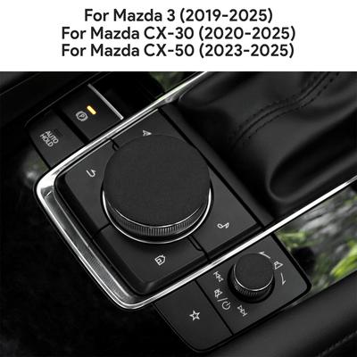 Верхняя наклейка с замшевой отделкой для Mazda 3 Axela -2025 CX30 CX-30 -2025 CX50 CX-50 -2025 Автомобильный мультимедийный регулятор центральной консоли