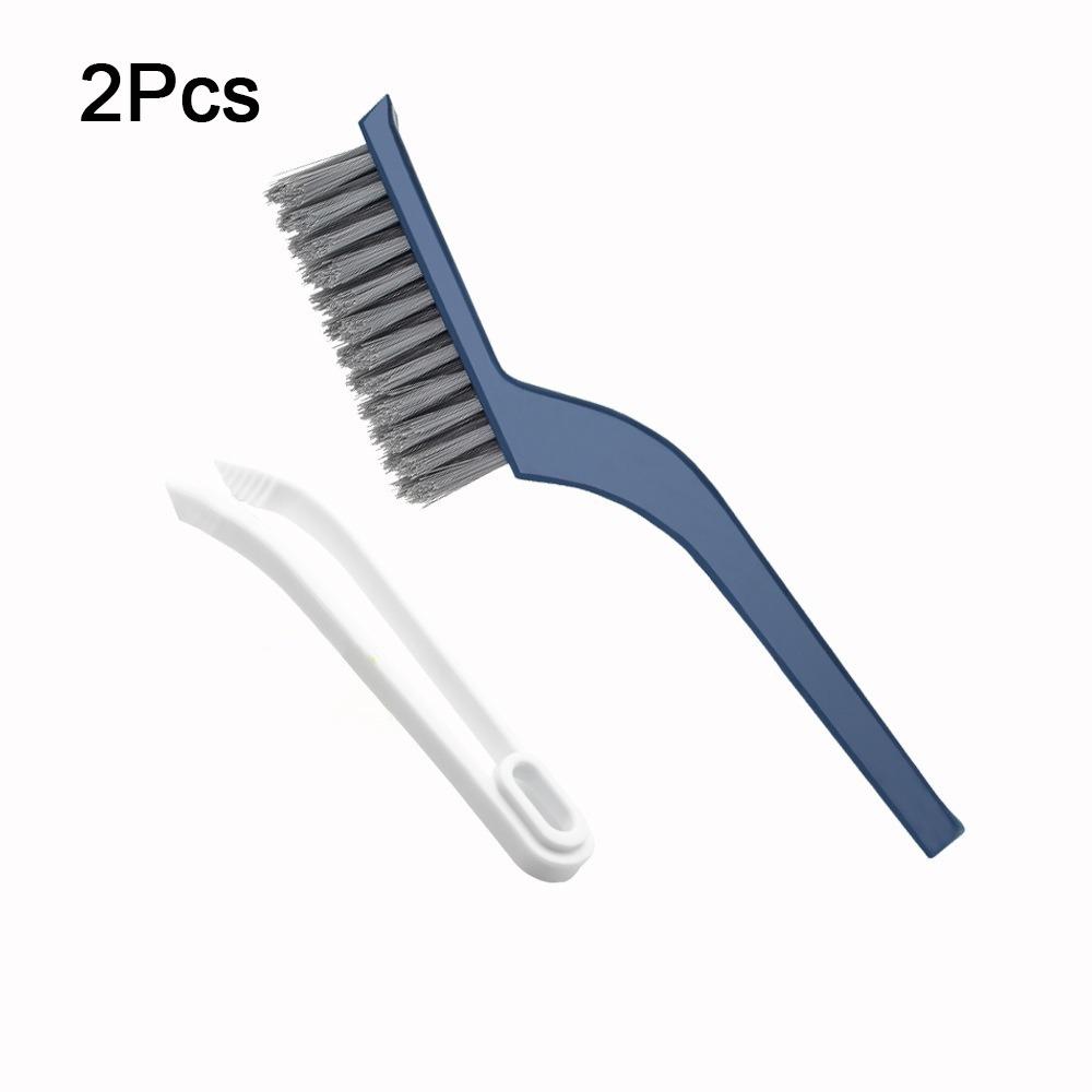 2Pcs Hard Bristle Crevice Cleaning Brush Plastic Tile Gap Brush Floor Seam Brush Kitchen Gadgets