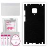 apgo Protective Skin Sticker for the Back+sides Compatible with Xiaomi Redmi Note 9 Pro Max, Full Wrap Film, Foil, Vinyl - Pattern Matte Black