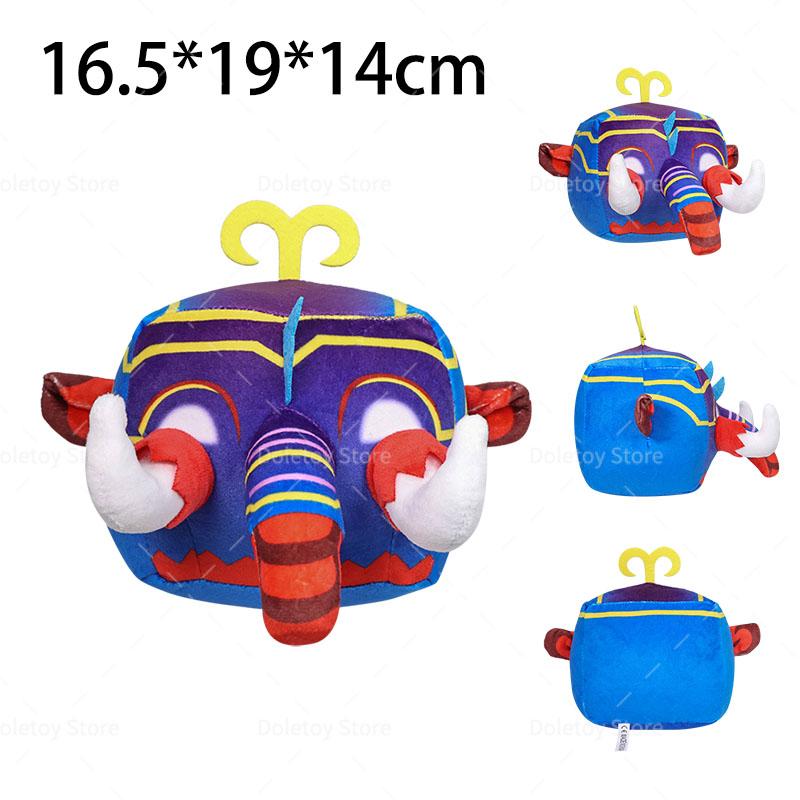 Новая плюшевая кукла Blox Fruits Аниме Игра Набитая Дракон Тираннозавр Лиса Кицунэ Фрукты Блокс Феникс Мамонты Плюшевая игрушка Подарки для детей