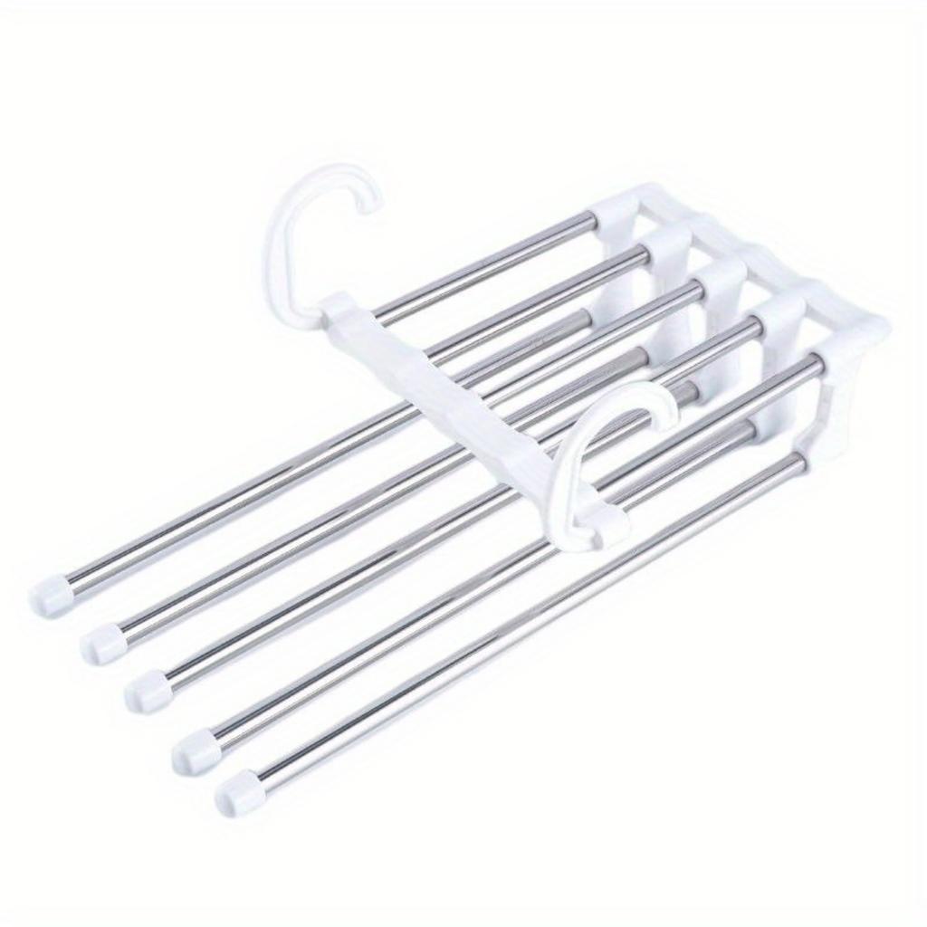 1 шт. 5 в 1 многофункциональный органайзер для шкафа, вешалка, экономящая место стойка для хранения одежды и брюк.