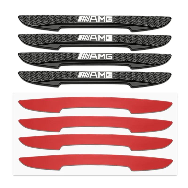GLC GLB 4Pcs Car Styling Side Door Edge Protection Anti-collision Sticker For Mercedes Benz AMG W177 W176 X166 X167 C257 C218 X