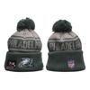 Knitted Beanie Hat Men Women Winter Warm Adjustable Sports Fan Cap With Embroidered Letters