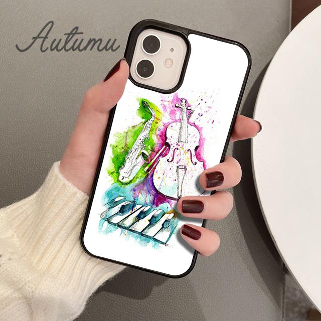 Чехол для телефона «Виолончель» с музыкальным инструментом для iPhone 11 12 13 14 Pro Max mini XR XS SE 2020 6S 7 8 Plus Samsung Galaxy S21 S22