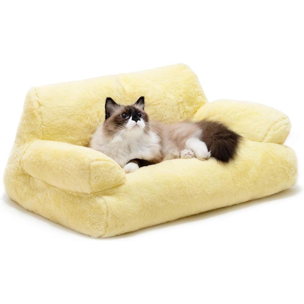 Уютная съемная кровать для кошек и маленьких собак - моющийся, теплый коврик для дивана для домашних животных