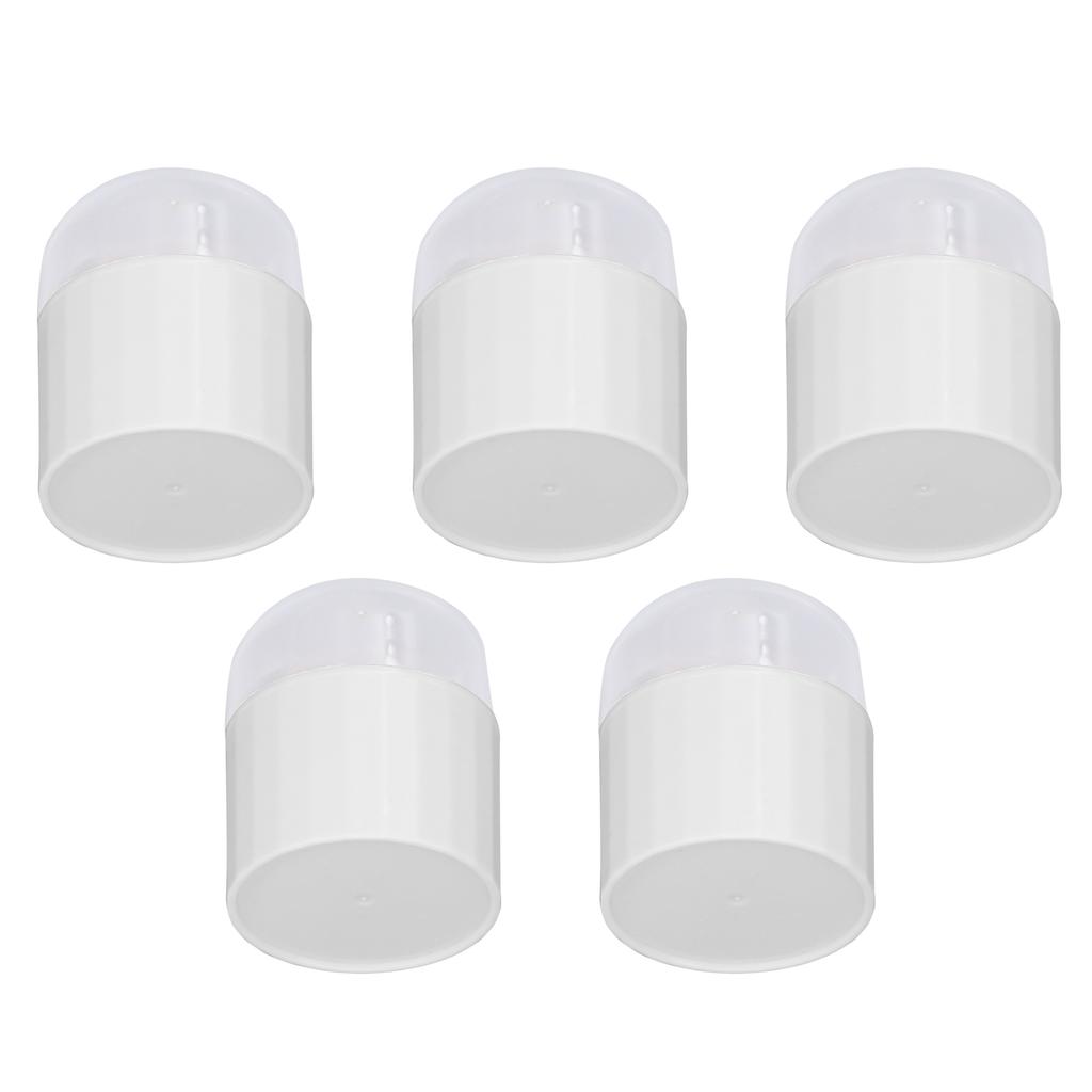 5pcs Makeup Sponge Travel Case Double Layer Hollow Airy Bracket Dust Proof Cover Beauty Egg Holder W