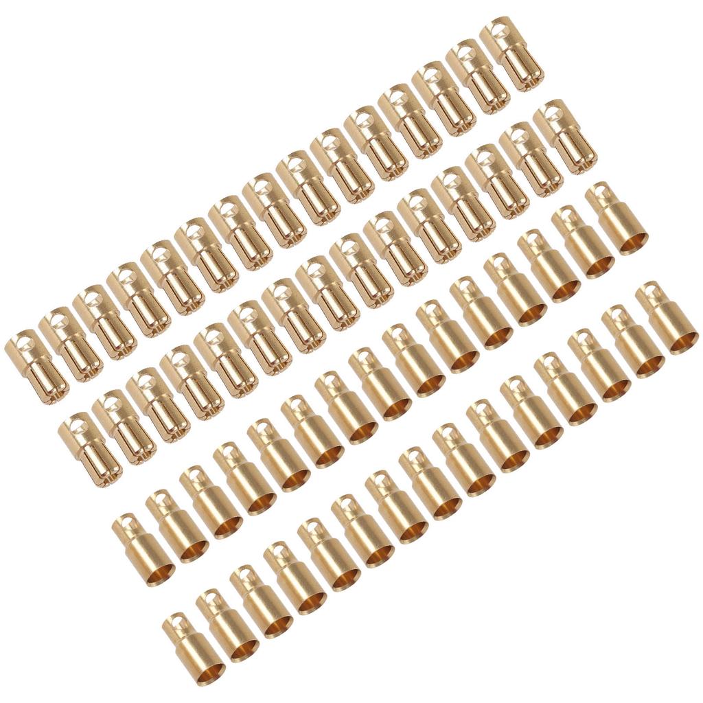 30 пар разъемов типа «банан» вилки розетки штекер гнездо позолоченные для промышленных DIY RC аккумуляторов